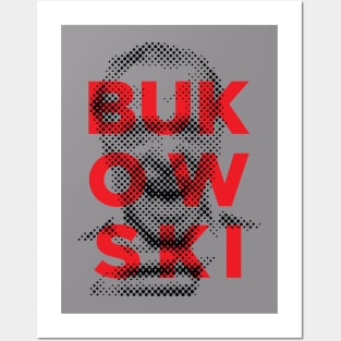 Charles Bukowski portrait Posters and Art
